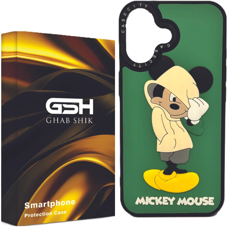 کاور قاب شیک مدل میکی موس  مناسب برای گوشی موبایل اپل Iphone 16