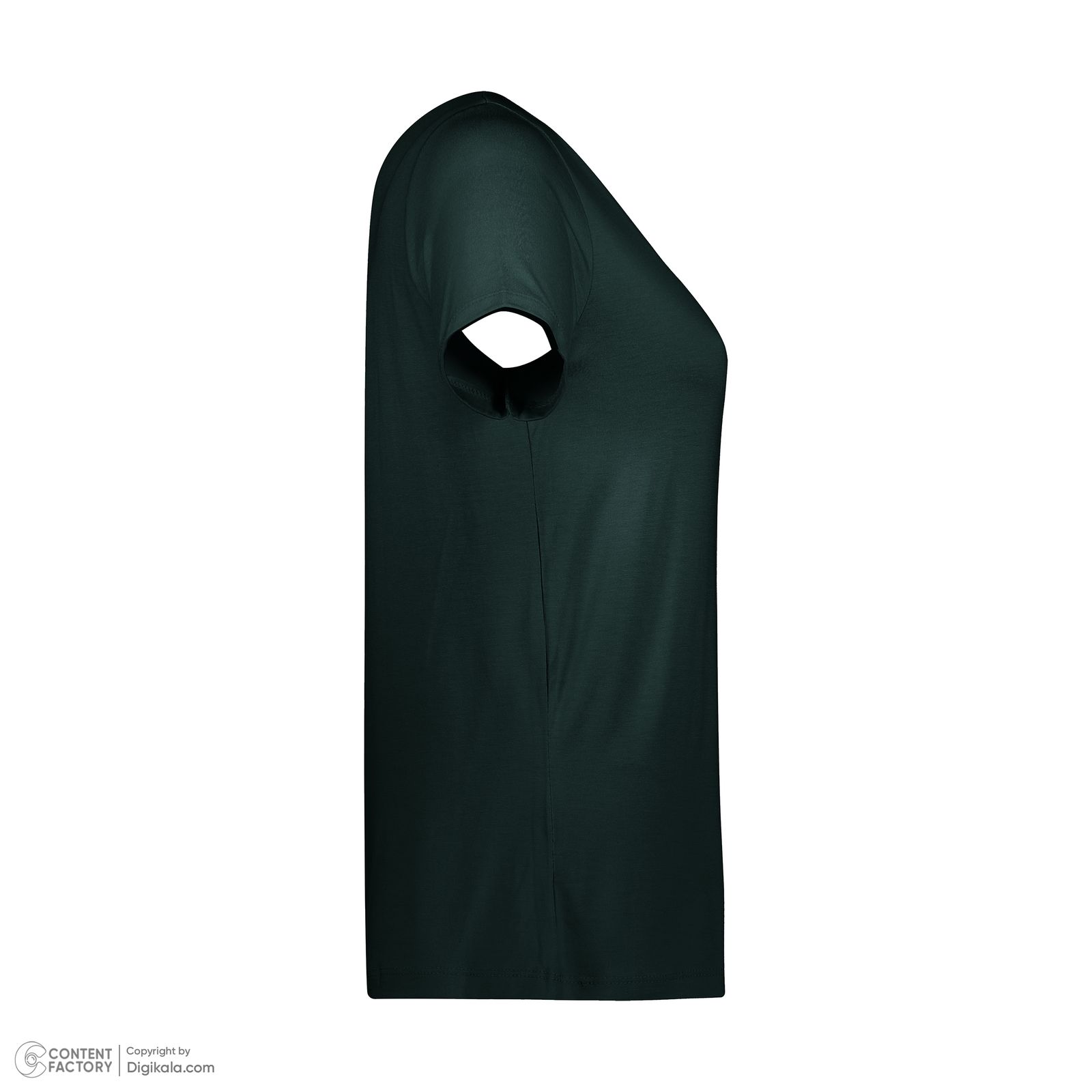 تی شرت آستین کوتاه زنانه ناربن مدل 15211077 رنگ سبز تیره -  - 2