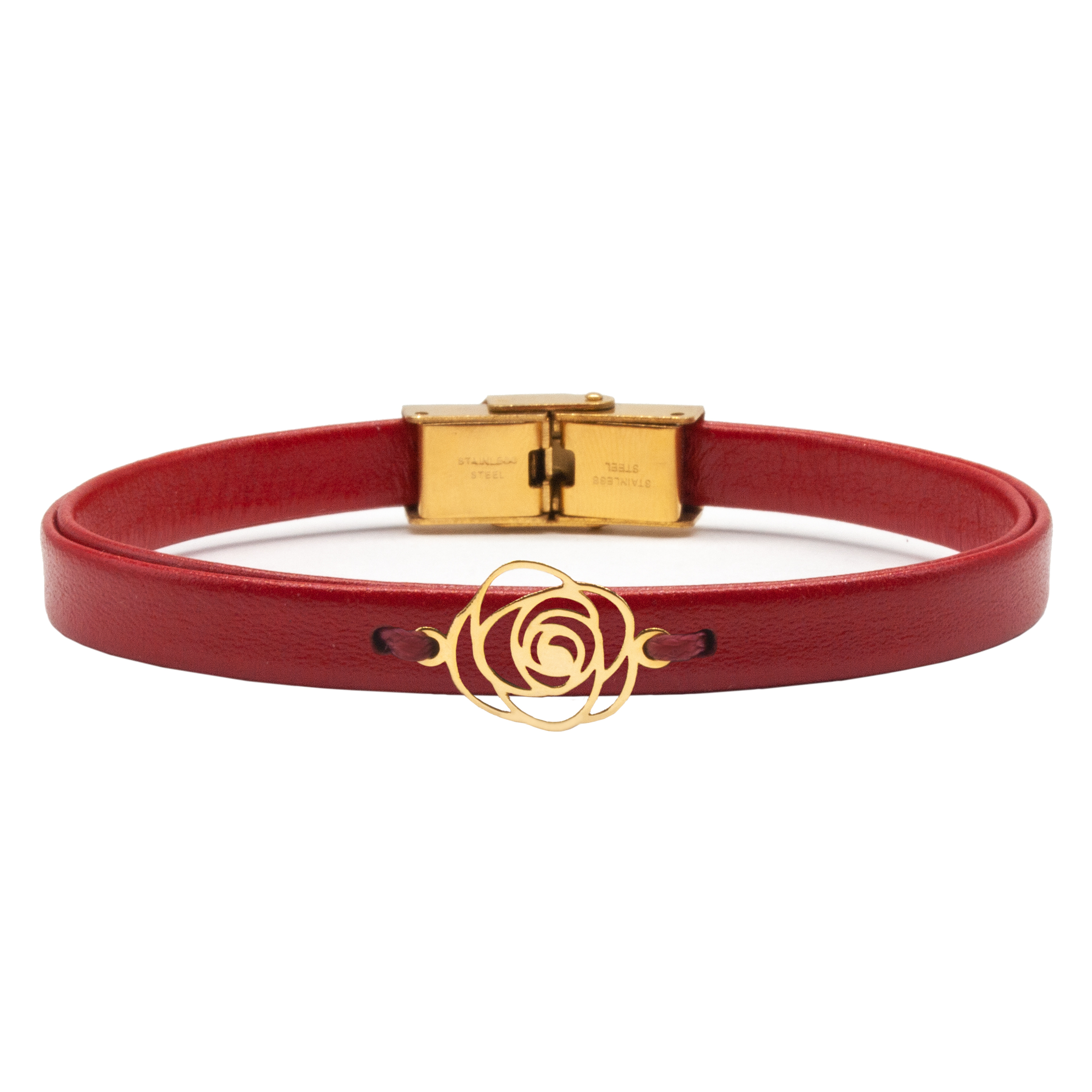 دستبند طلا 18 عیار زنانه سهی طرح گل رز مدل SP52