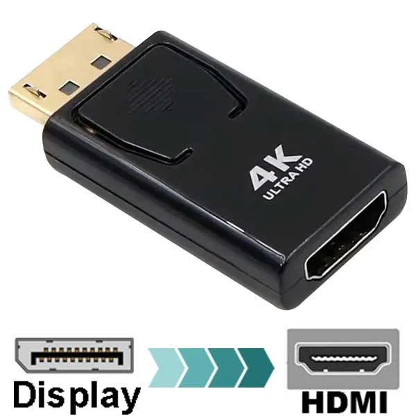 عکس شماره 2 : مبدل display port به hdmi فورکی مدل dp-hd