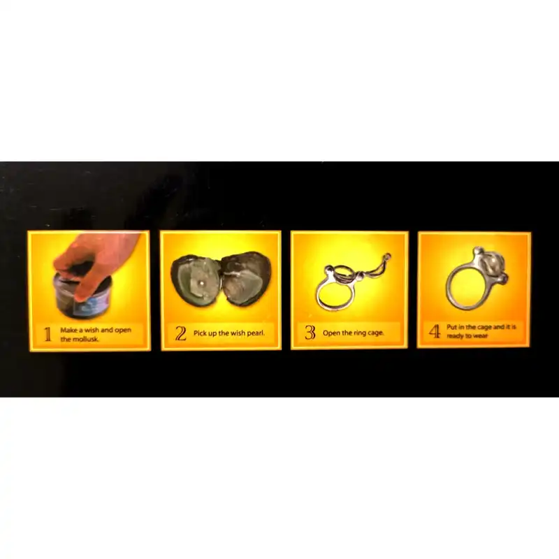 انگشتر زنانه مدل vk به همراه صدف مروارید دار