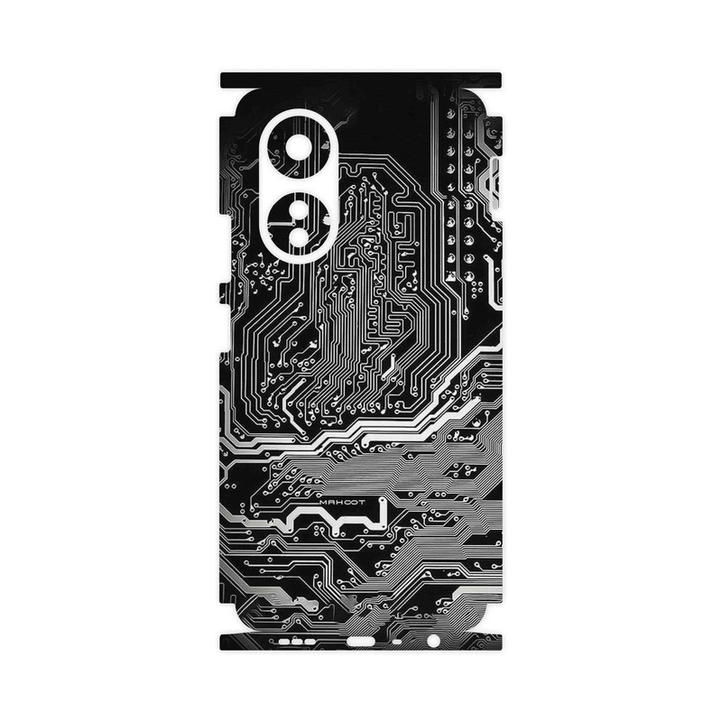 برچسب پوششی ماهوت مدل Black_Printed_Circuit_Board-FullSkin مناسب برای گوشی موبایل اپو A58 4G