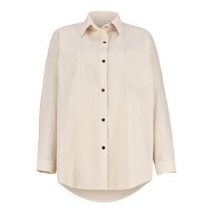 مانتو زنانه السانا مدل رمیصا کد 221879 رنگ کرم