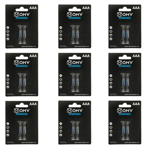 باتری نیم قلمی او ام وی مدل R03P Super heavy duty بسته 24 عددی