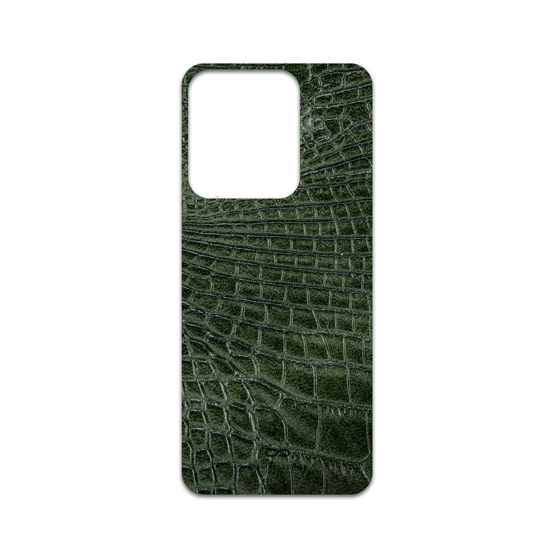 برچسب پوششی ماهوت مدل Green-Crocodile-Leather مناسب برای گوشی موبایل شیائومی Redmi 13x