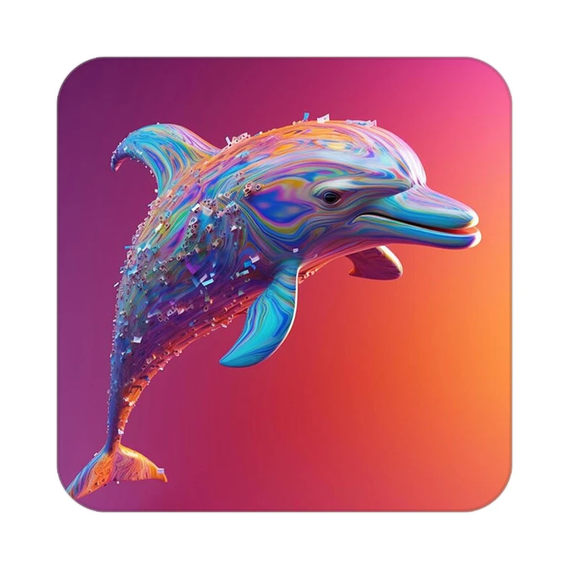 زیر لیوانی کاکتی طرح حیوانات رنگی مدل mp25562