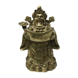 مجسمه برنجی طرح مامور ثروت مدل گوان گونگ کد A2