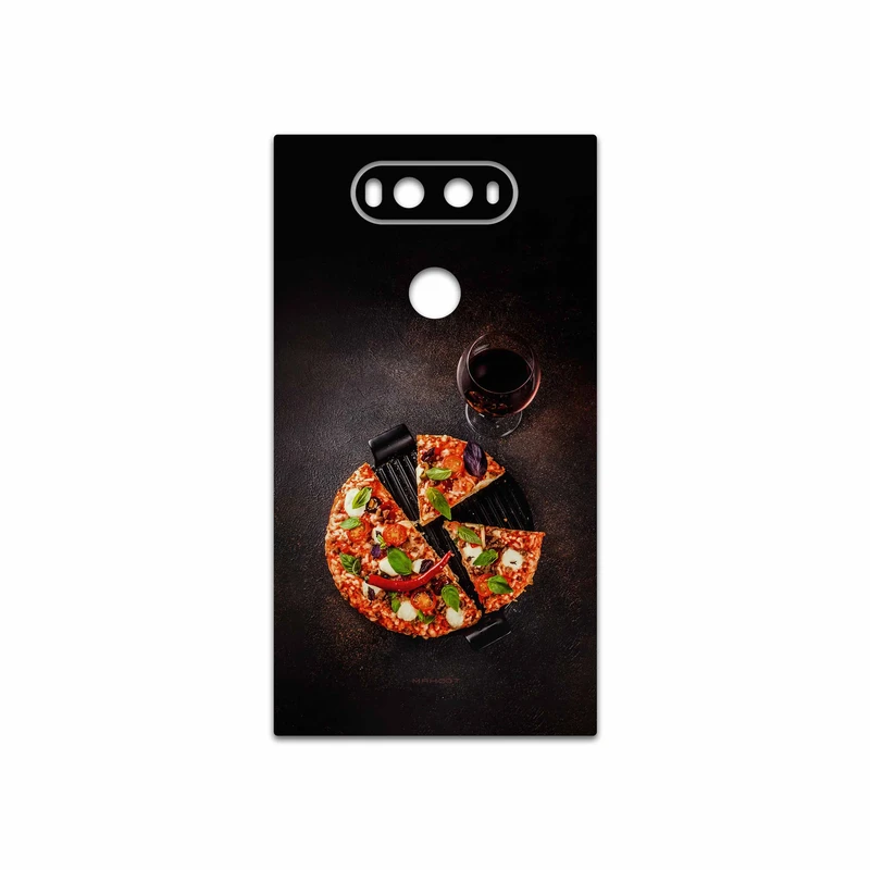 برچسب پوششی ماهوت مدل Pizza مناسب برای گوشی موبایل ال جی V20
