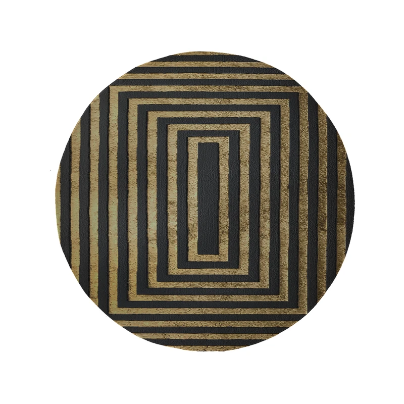 پادری مدل دایره طرح کلاسیک کد 8906 سایز 90 × 90 سانتی متر