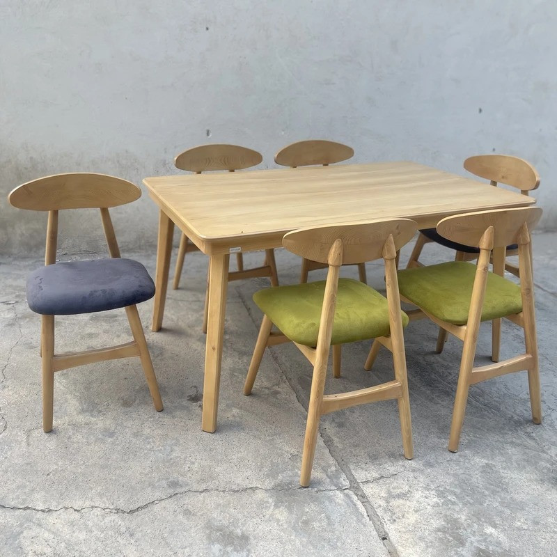 میز و صندلی ناهارخوری شش نفره گروه تولید اسپیناس مدل Van-Lux6-250006