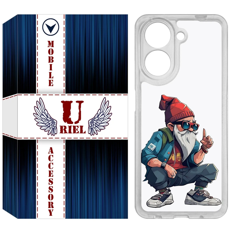 کاور یوریل مدل Clear کد 48 طرح پیرمرد مناسب برای گوشی موبایل شیائومی Redmi A5 4G / Poco C71