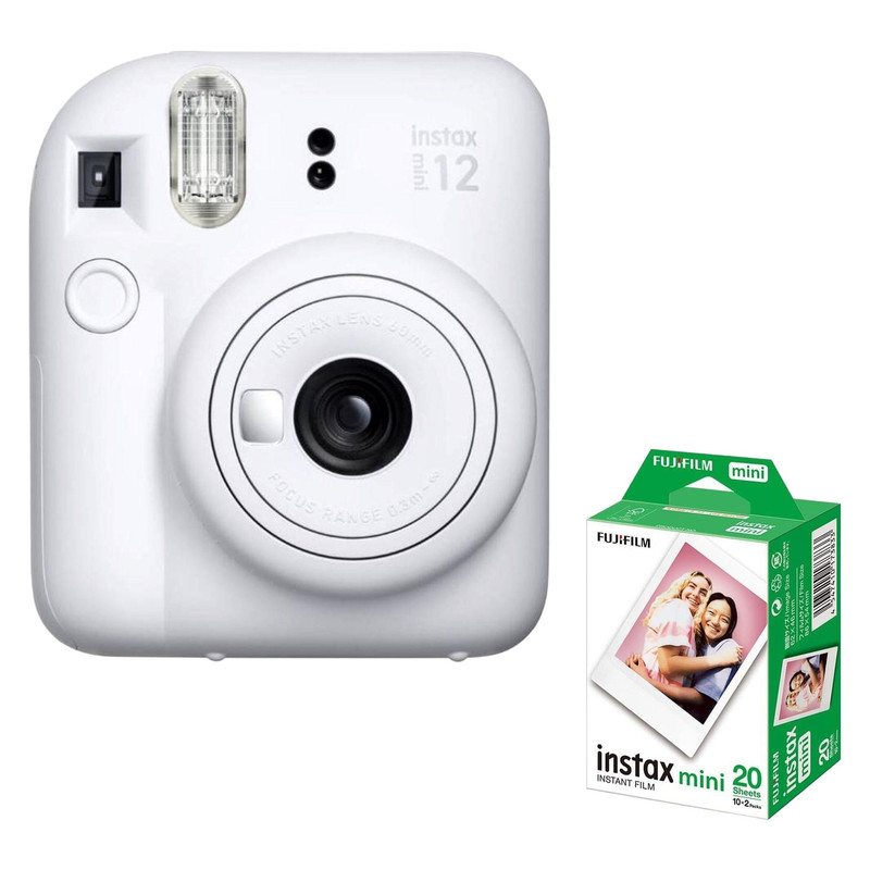  دوربین عکاسی چاپ سریع فوجی فیلم مدل Instax Mini 12 به همراه کاغذ چاپگر 20عددی