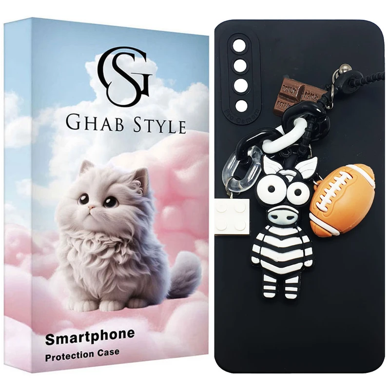 کاور قاب استایل مدل دخترانه طرح گورخر مناسب برای گوشی موبایل سامسونگ Galaxy A20S