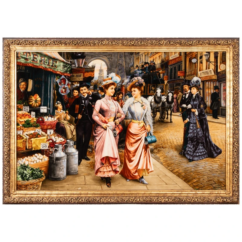 تابلو فرش دستباف سی پرشیا طرح منظره شانزلیزه کد 904180