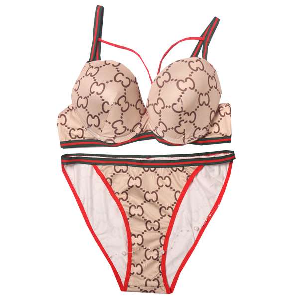 ست شورت و سوتین زنانه گوچی مدل اسفنجی هارنس دار