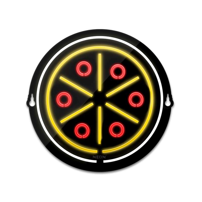 چراغ دیواری نئون دیزاین مدل Pizza-BL_MLC