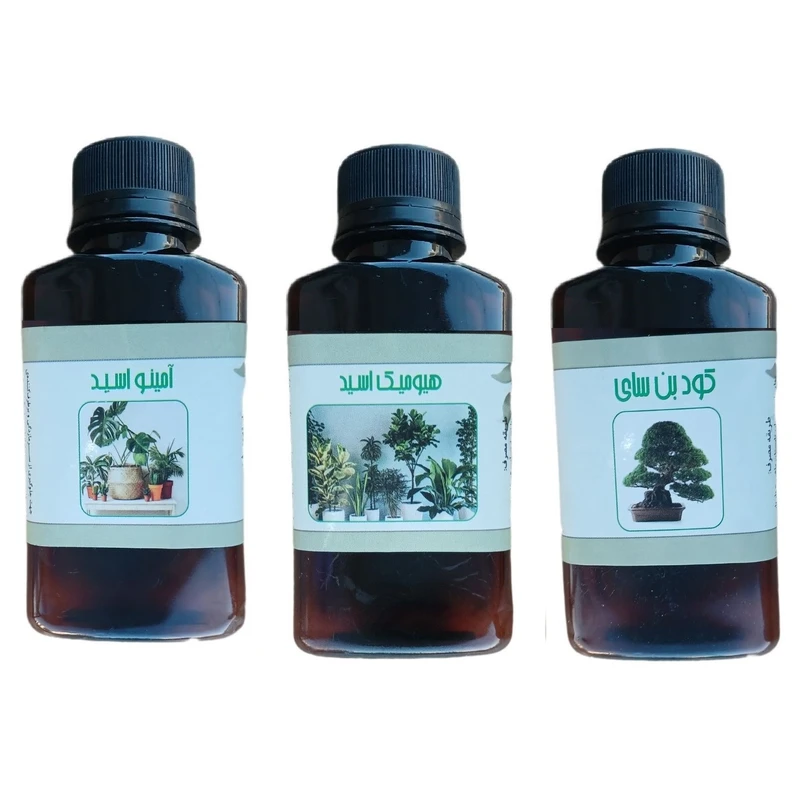 کود مایع امینو اسید و بن سای و هیومیک اسید مدل life drop حجم 110 میلی لیتر بسته 3 عددی