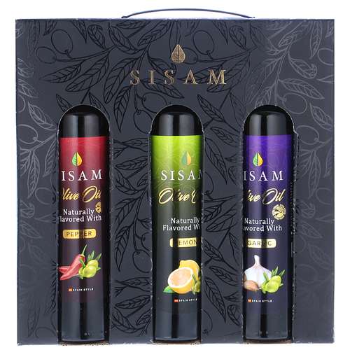 روغن زیتون طعم دار  سی سام - 250 گرم مجموعه 3 عددی