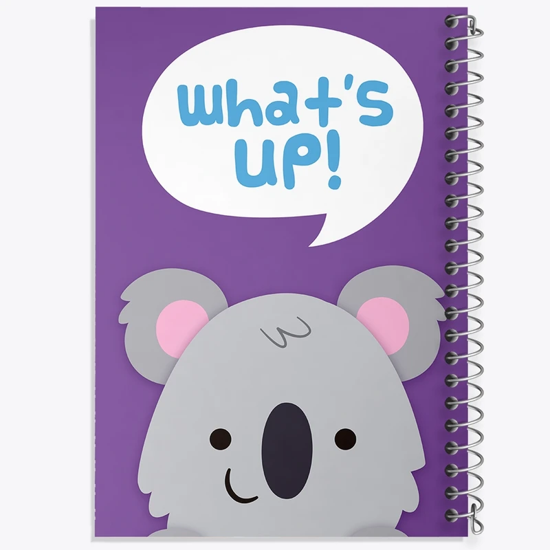 دفتر مشق 100 برگ خندالو طرح کوآلا بامزه کد F2002