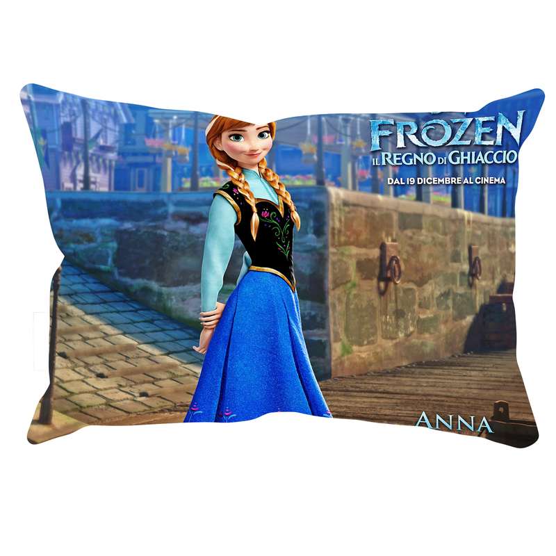 رو بالشی مدل فروزن دورو طرح دار کد 140049