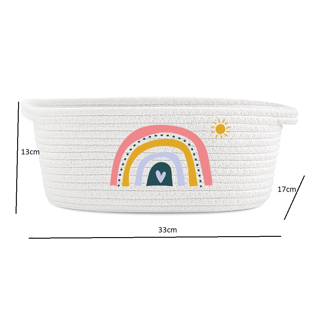 ست سبد وسایل کودک مدل رنگین کمان کد 1 مجموعه 3 عددی