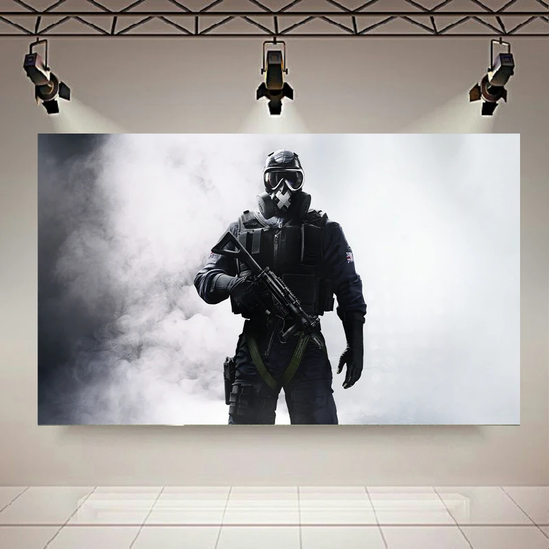 پوستر طرح گیم مدل Tom Clancys Rainbow Six Siege Soldier کد AR22100