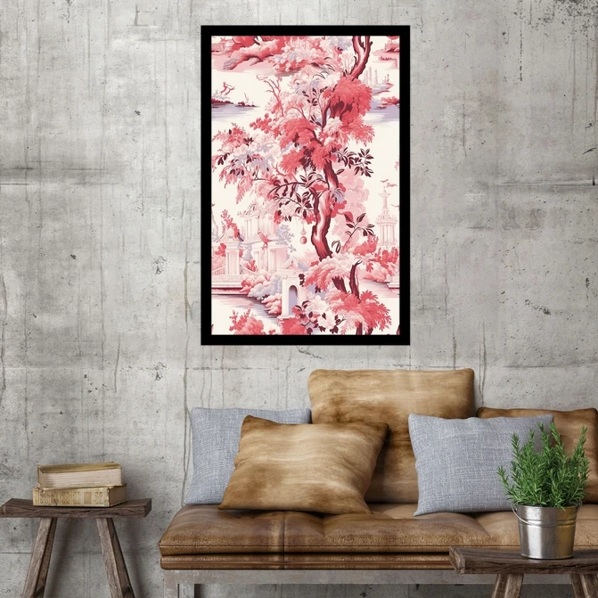 تابلو نوری بکلیت طرح منظره طبیعت و درخت مدل B-MID-17999