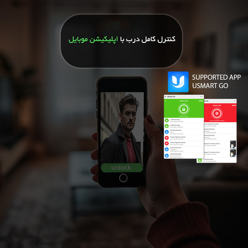 دستگیره هوشمند چیره مدل CQ01HD