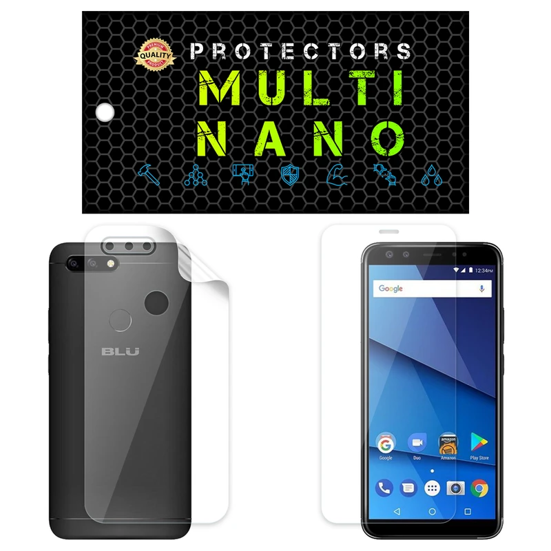محافظ صفحه نمایش مولتی نانو مدل X-SFT مناسب برای گوشی موبایل بلو Vivo X به همراه محافظ پشت