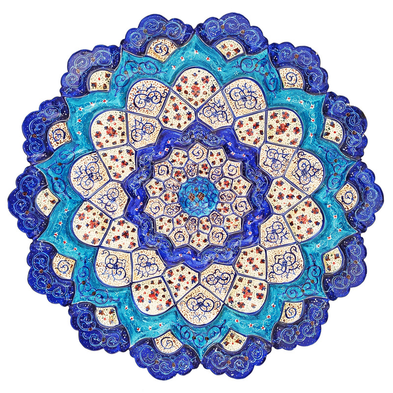   بشقاب میناکاری مسی کد B30-5