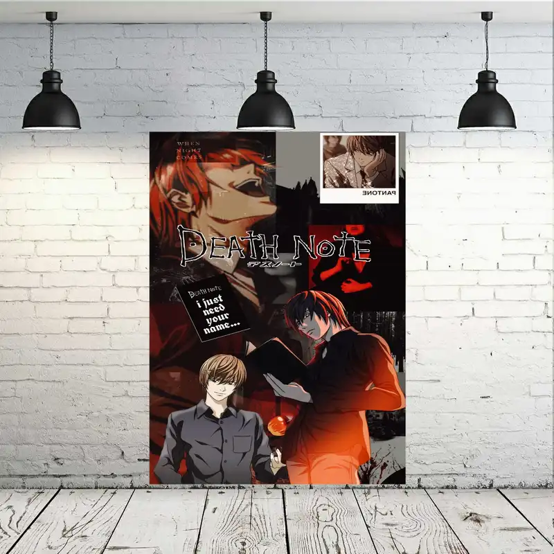 پوستر دیواری طرح انیمه دفترچه مرگ مدل SDP6525