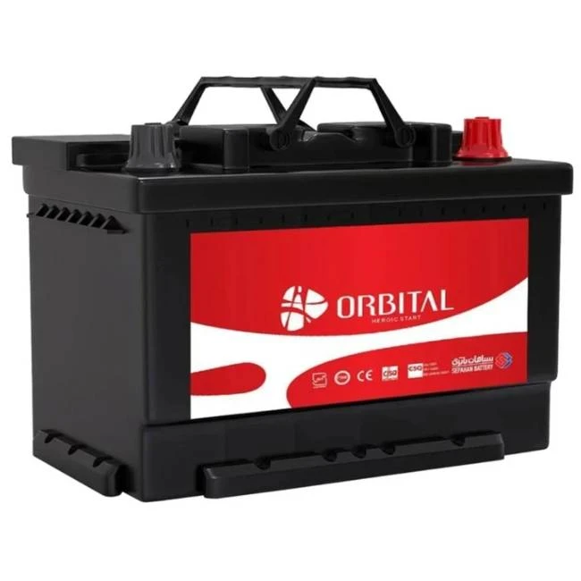 باتری اتمی 12 ولت 70 آمپر خودرو سپاهان باطری مدل SB70