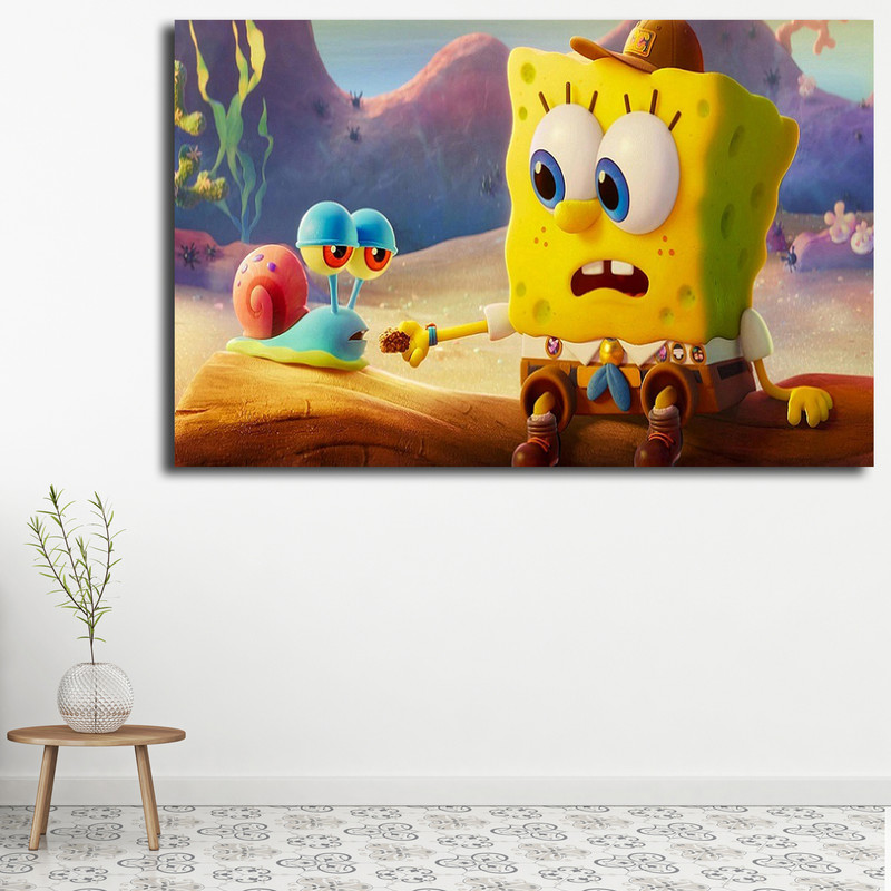  تابلو کودک و نوزاد مدل باب اسفنجی کد 25