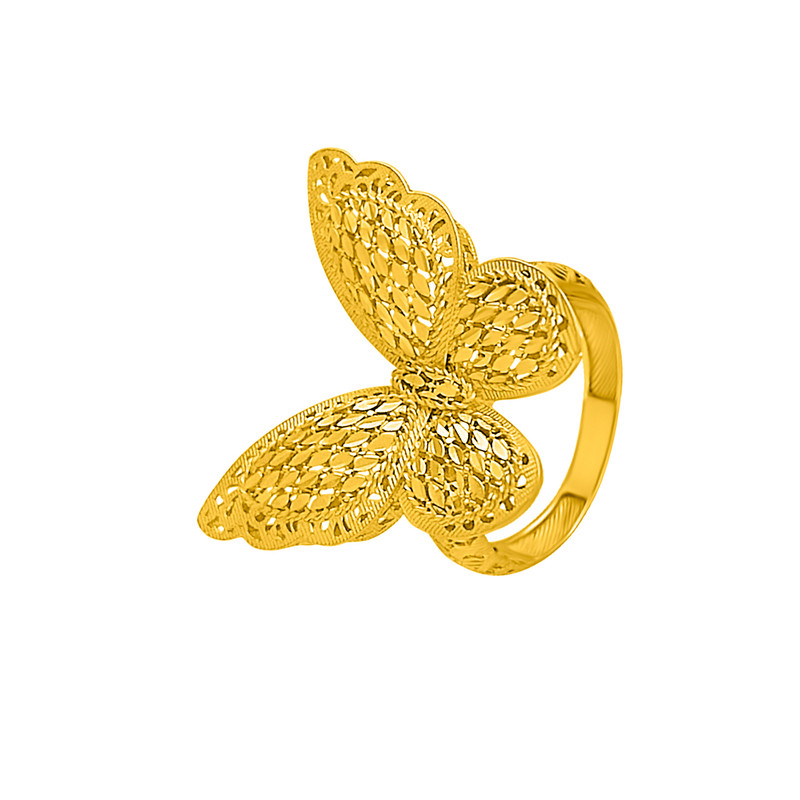 انگشتر طلا 18 عیار زنانه اقلیمه مدل AT1949 سایز 55