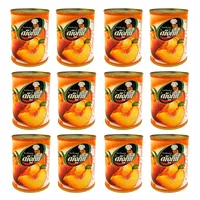 کمپوت هلو شیفته - 370 گرم بسته 12 عددی