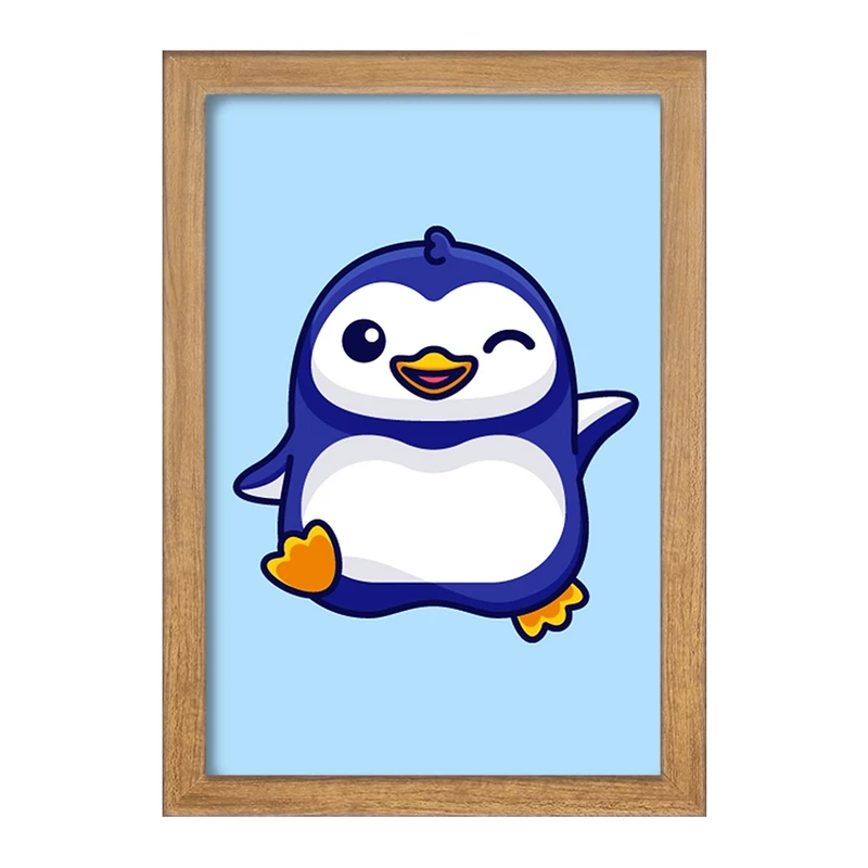 تابلو خندالو مدل حیوانات بامزه پنگوئن کد 28182