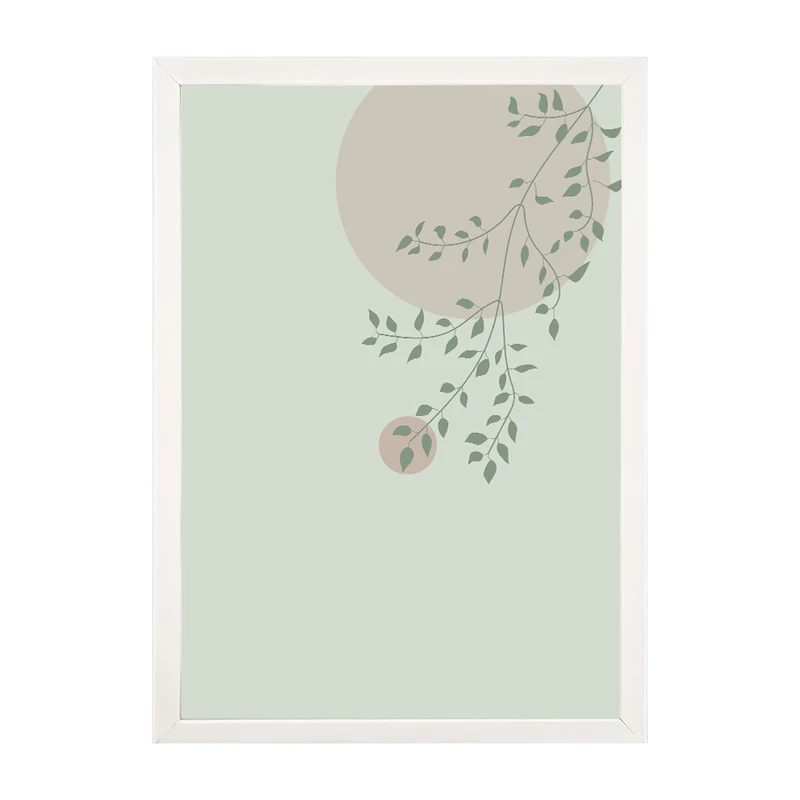 تابلو مدل دیواری طرح برگ مینیمال کد EA-1112