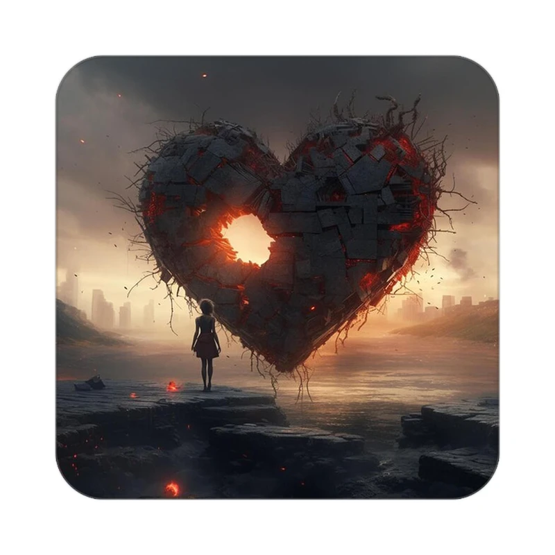 زیر لیوانی کاکتی مدل عاشقانه کد mp10577