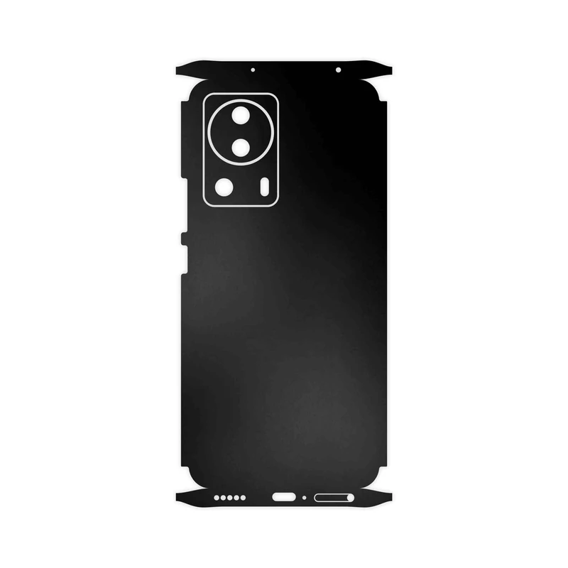 برچسب پوششی ماهوت مدل Matte-Black-FullSkin مناسب برای گوشی موبایل شیائومی 13 Lite
