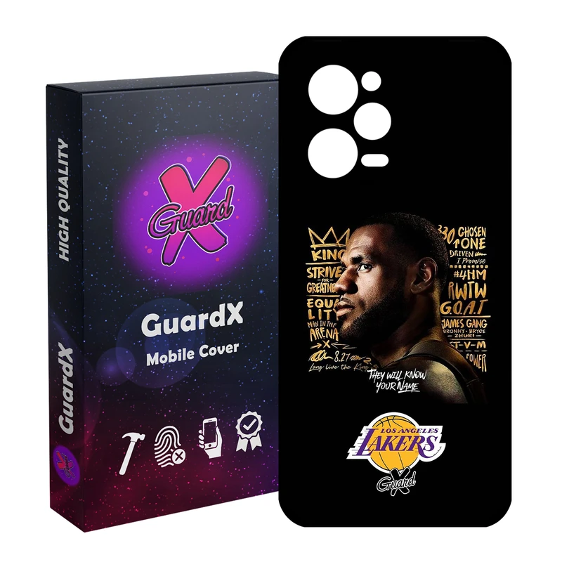 کاور گارد ایکس طرح Lebron James مدل Glass10120 مناسب برای گوشی موبایل شیائومی Redmi Note 12 Pro 5G/Poco X5 Pro 5G/Note 12 Pro Pro speed