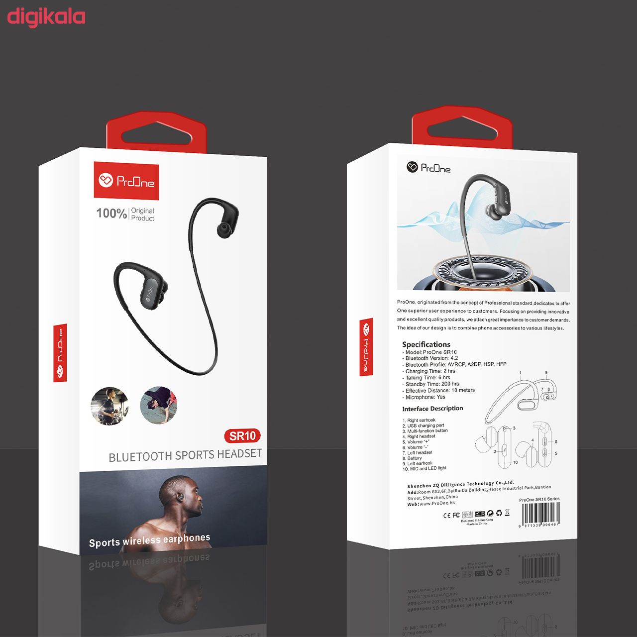 هدست بلوتوثی پرووان مدل SR10 main 1 2