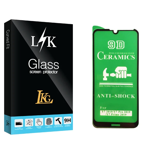 محافظ صفحه نمایش سرامیکی ال کا جی مدل LK Glass مناسب برای گوشی موبایل هوآوی Y7 2019