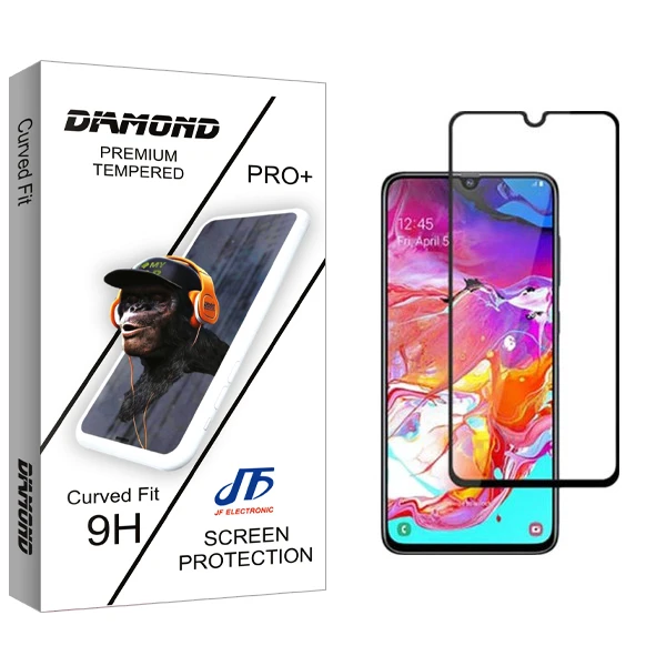 محافظ صفحه نمایش جی اف مدل Diamond glass مناسب برای گوشی موبایل سامسونگ Galaxy A70