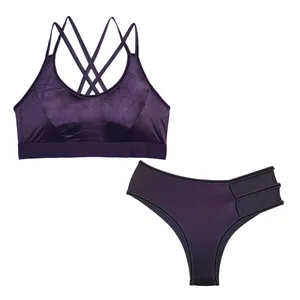 ست نیم تنه و شورت ورزشی زنانه مدل غواصی کد 2318