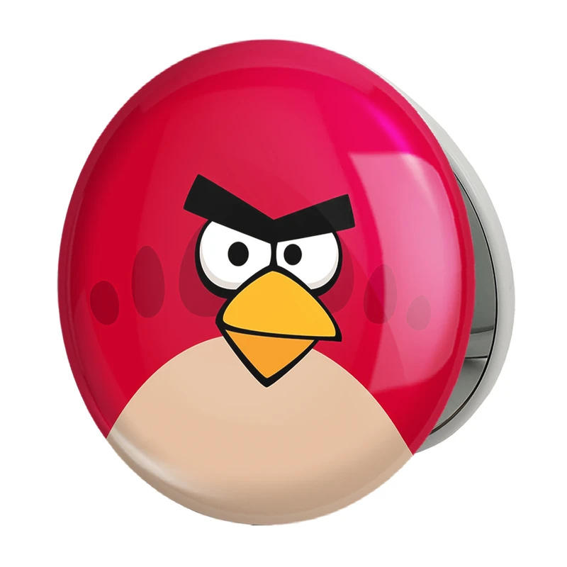 آینه جیبی خندالو طرح پرندگان خشمگین Angry Birds مدل تاشو کد 13856 