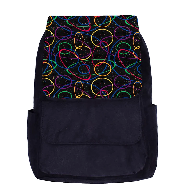 کوله پشتی مدرسه مدل خطوط منحنی کد DKKP41