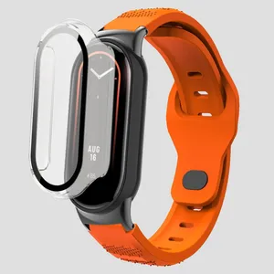 Sprig Spig Clear Guard Strap Suitable for Xiaomi Mi band 8 with cover