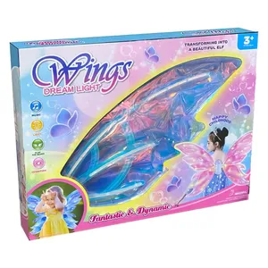 تن پوش مدل بال فرشته چراغدار موزیکال طرح Dream Light کد 813