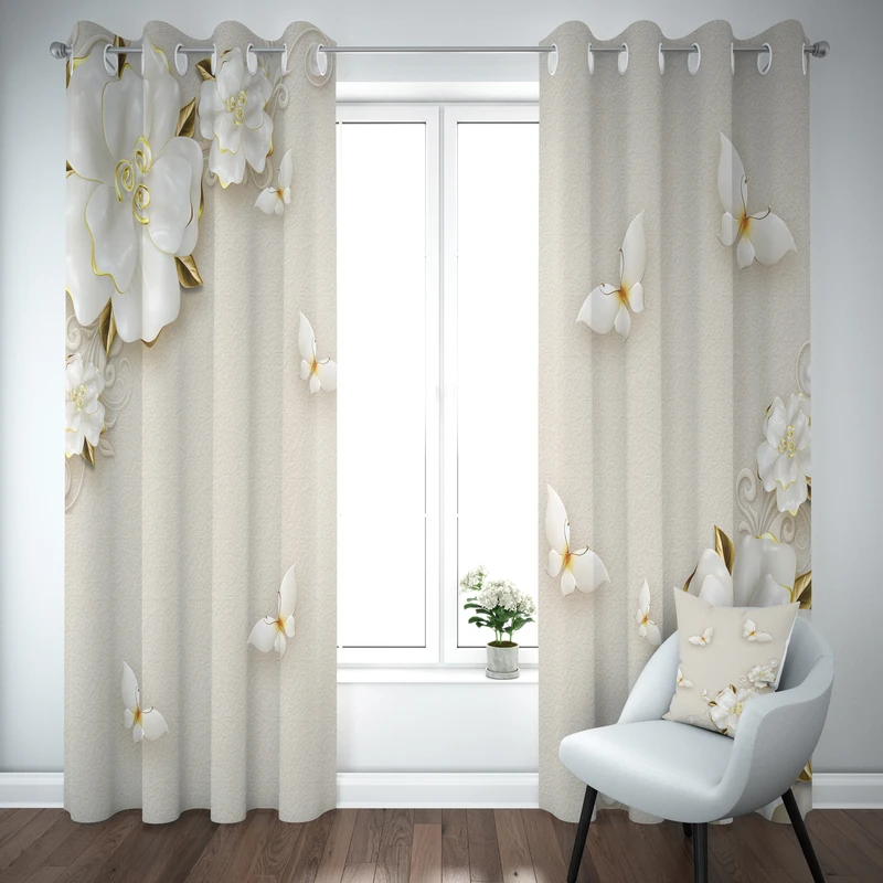 پرده مدل 1078 سایز 140×280 سانتی متر 