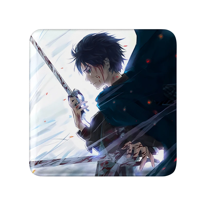 مگنت خندالو طرح ارن انیمه اتک آن تایتان Attack on Titan  مدل مربعی کد 18610